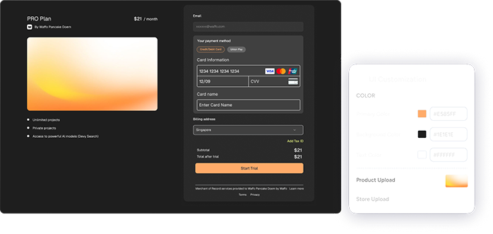 Checkout Orange Theme